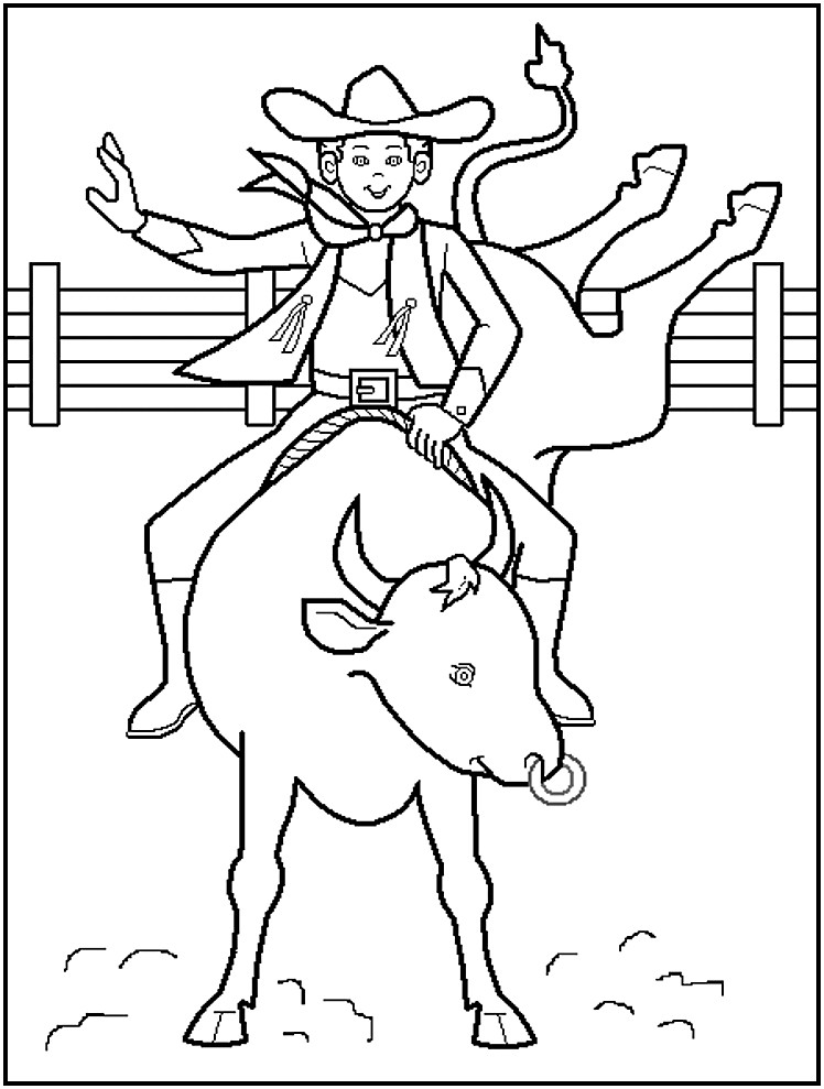 Printable Cowboy Coloring Pages
 Cowboy Coloring Pages To Print