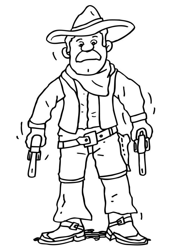 Printable Cowboy Coloring Pages
 Cowboys Coloring Pages