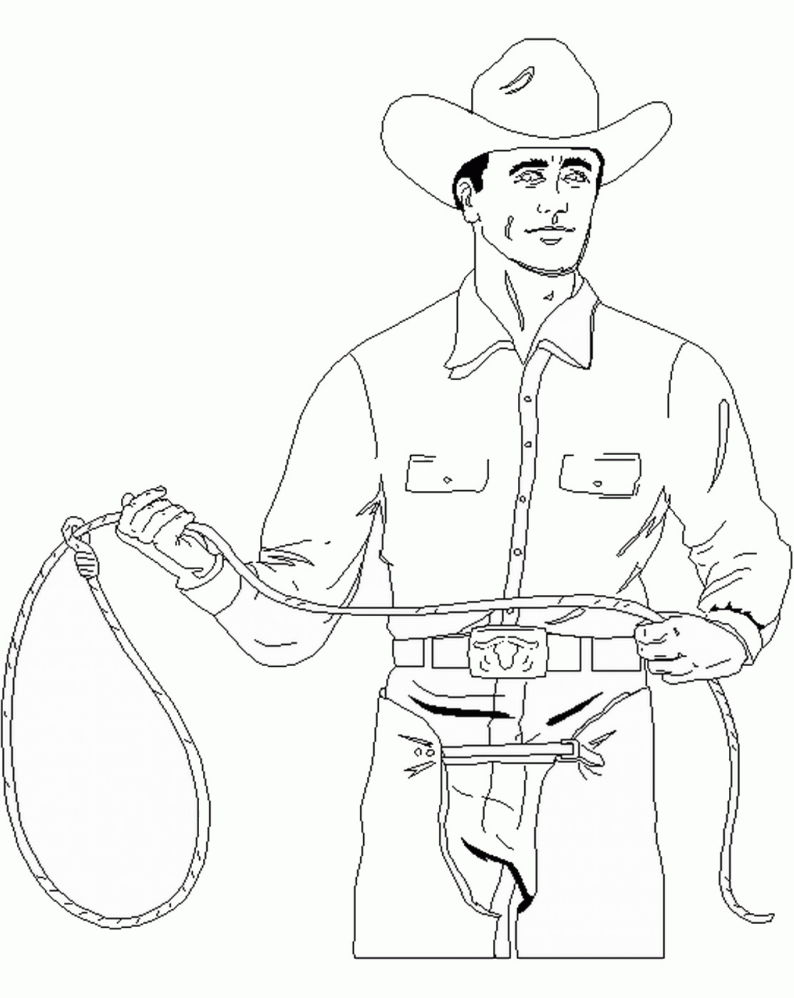 Printable Cowboy Coloring Pages
 Cowboy Coloring Pages