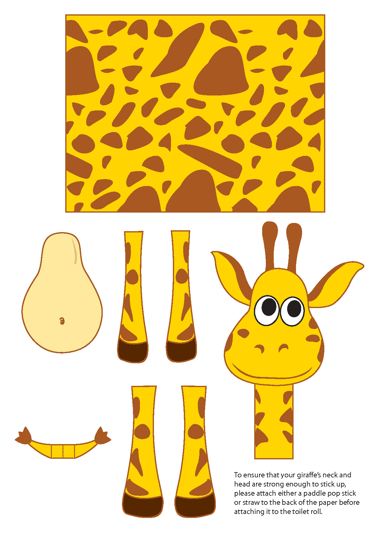Printable Crafts For Preschoolers
 Giraffe Crafts Idea for Preschool Preschool and Kindergarten