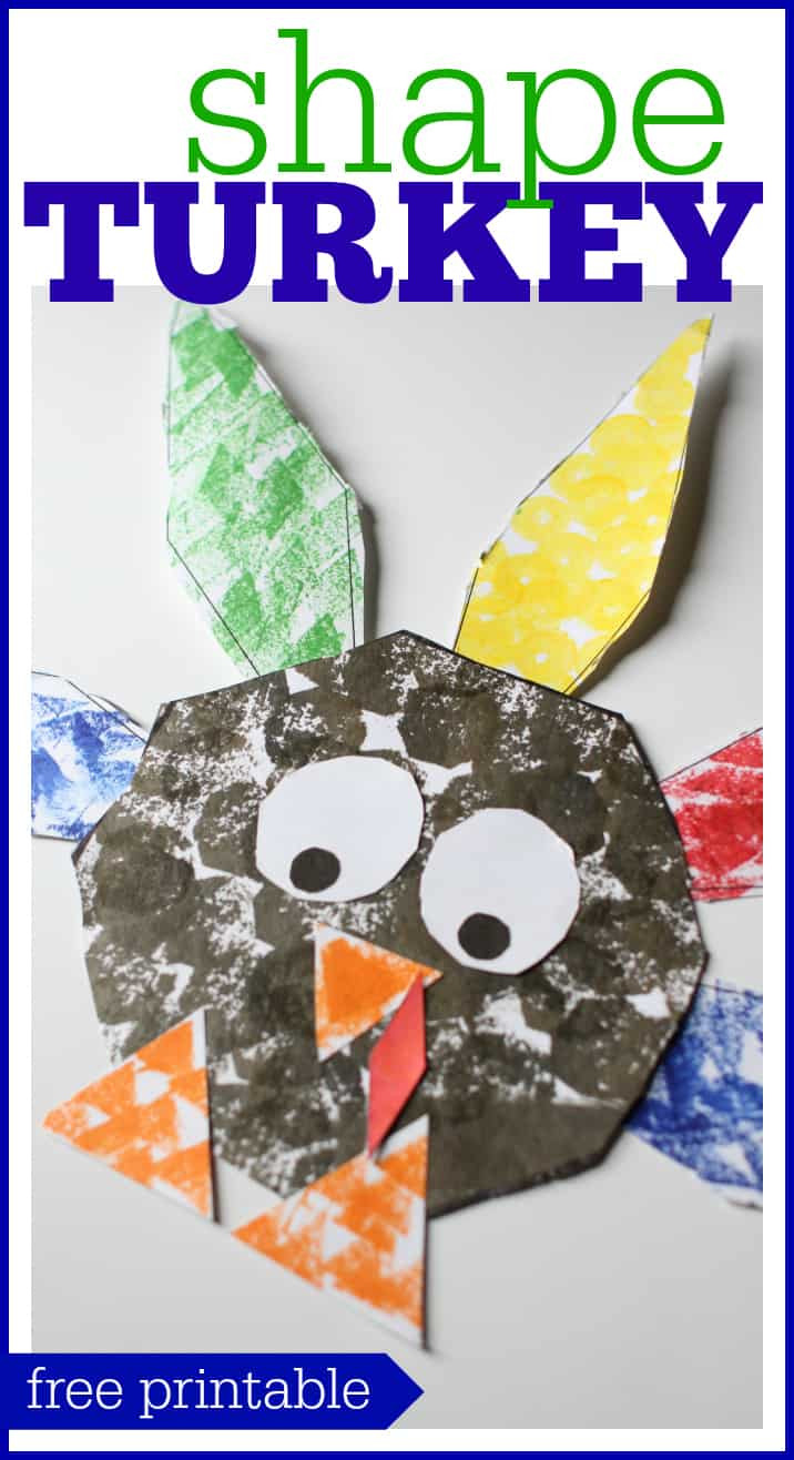 Printable Crafts For Preschoolers
 Shape Turkey for Preschoolers I Can Teach My Child