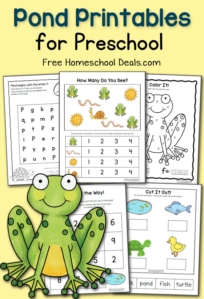Printable Crafts For Preschoolers
 FREE PRESCHOOL POND PRINTABLES instant