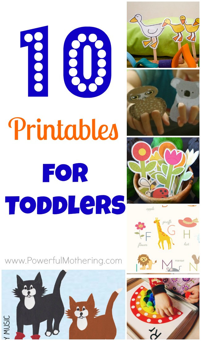 Printable Crafts For Toddlers
 10 Printables for Toddlers