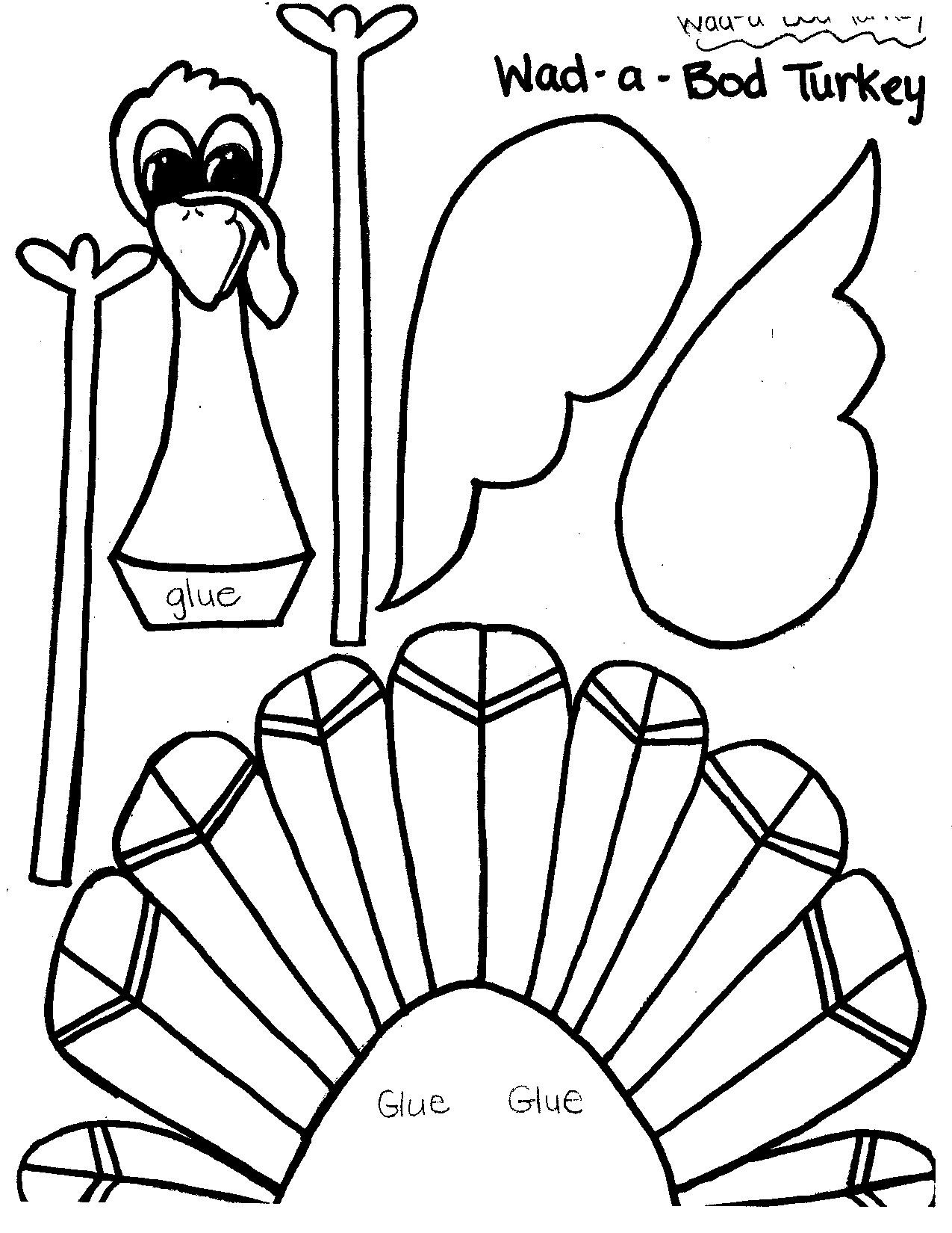 Printable Crafts For Toddlers
 Printable Thanksgiving Crafts and Activities for Kids