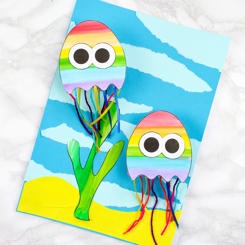 Printable Crafts For Toddlers
 Printable Paper Jellyfish Craft for Kids