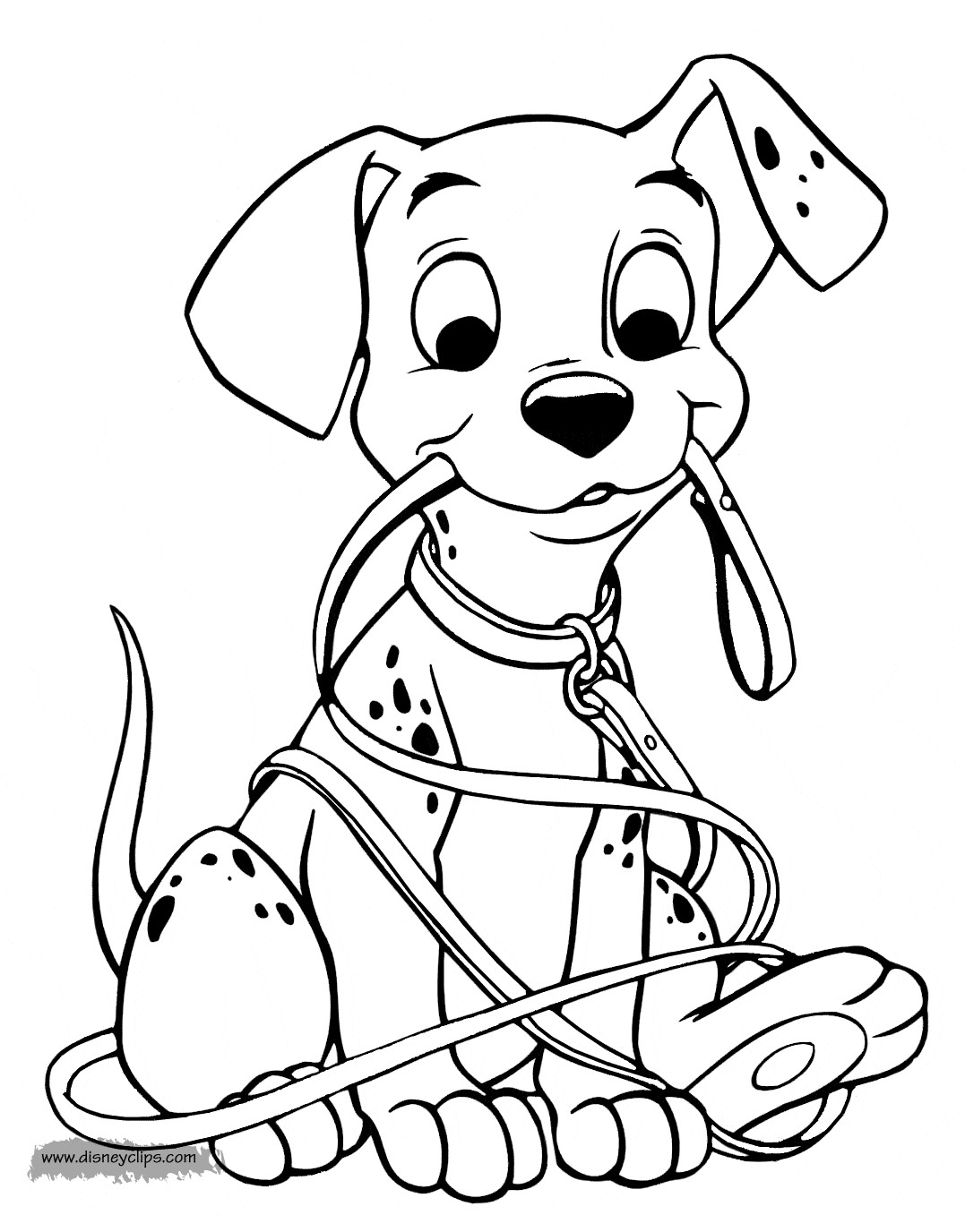 Printable Disney Coloring Pages
 101 Dalmatians Coloring Pages 2