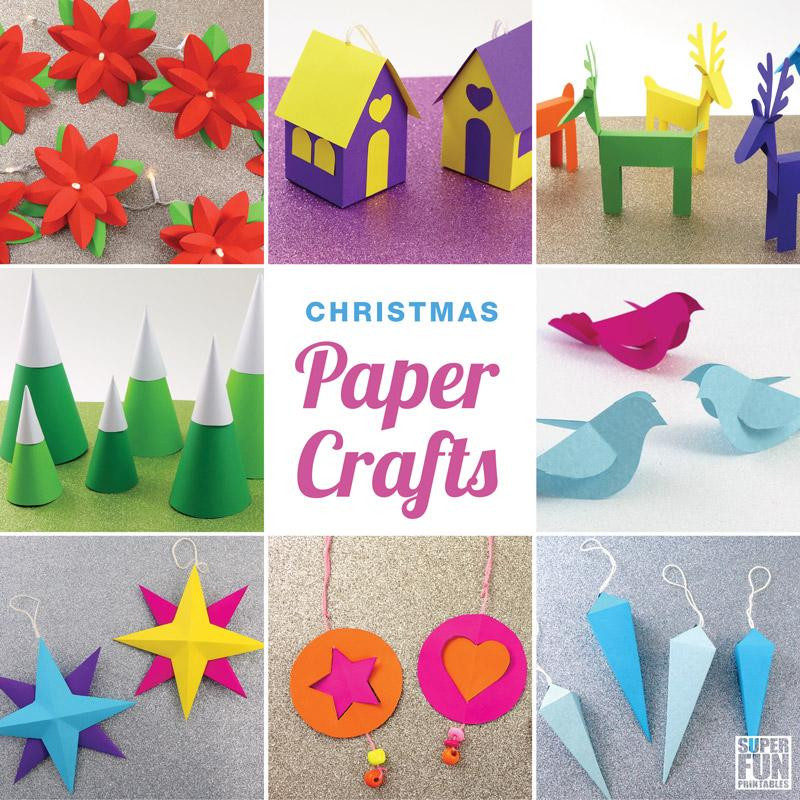 Printable Paper Crafts For Adults
 Christmas paper crafts ebook – Super Fun Printables