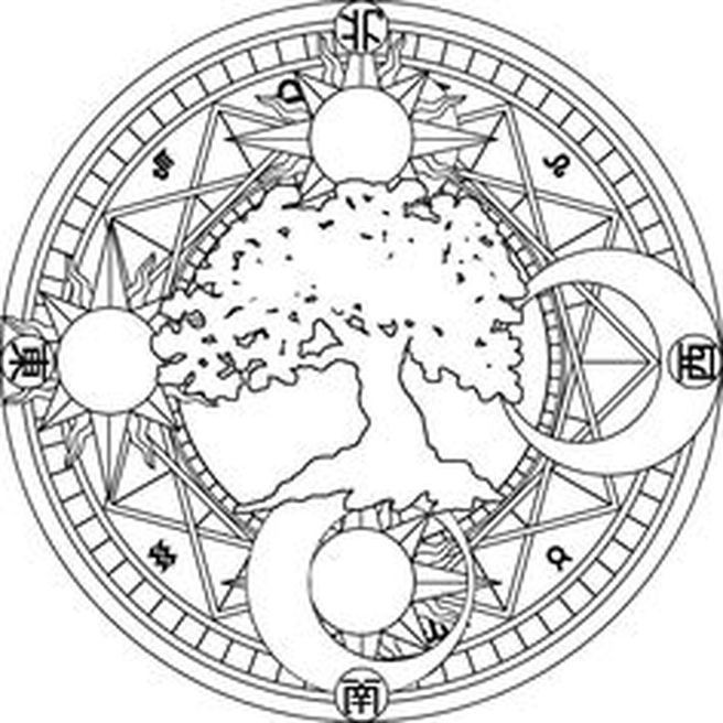 Printable Wiccan Coloring Pages
 Wiccan Coloring Pages coloring pages for witches red