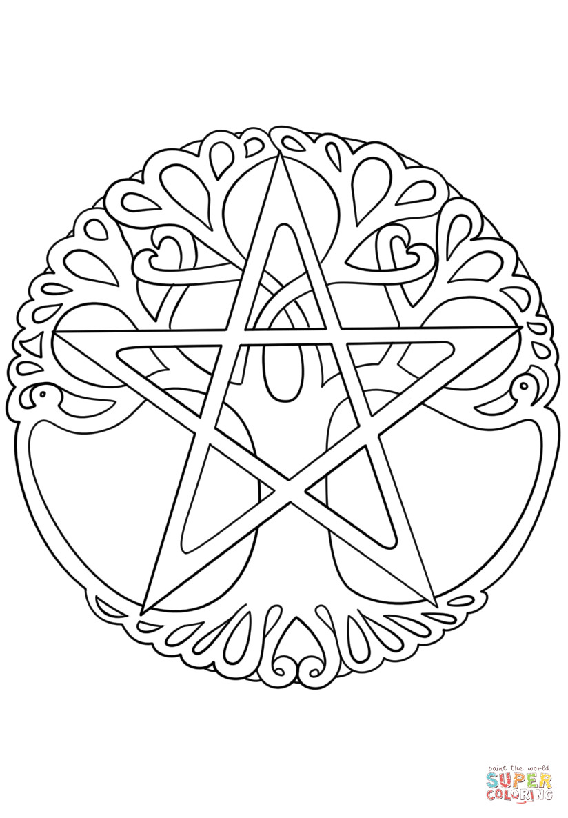 Printable Wiccan Coloring Pages
 Free Printable Wiccan Coloring Pages Sketch Coloring Page
