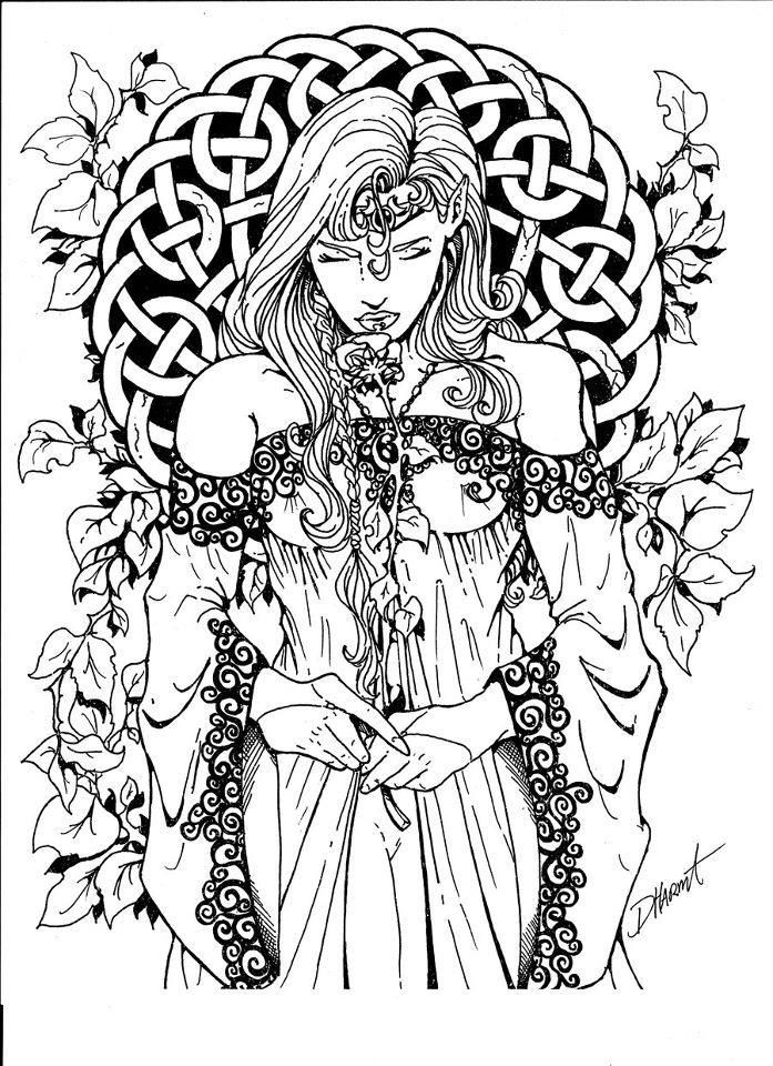 Printable Wiccan Coloring Pages
 Wicca Drawing at GetDrawings
