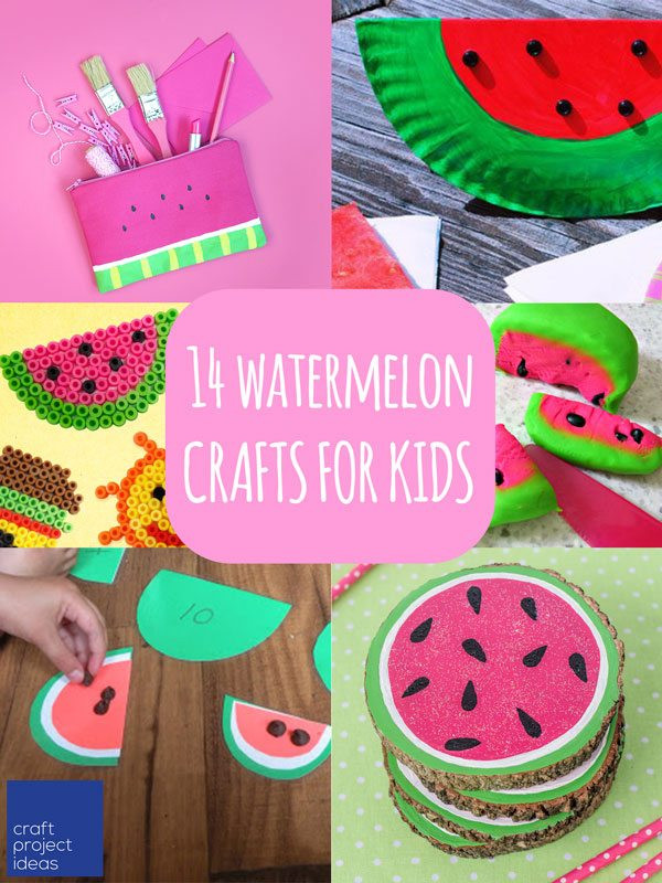 Project Ideas For Kids
 14 Watermelon Crafts for Kids Craft Project Ideas