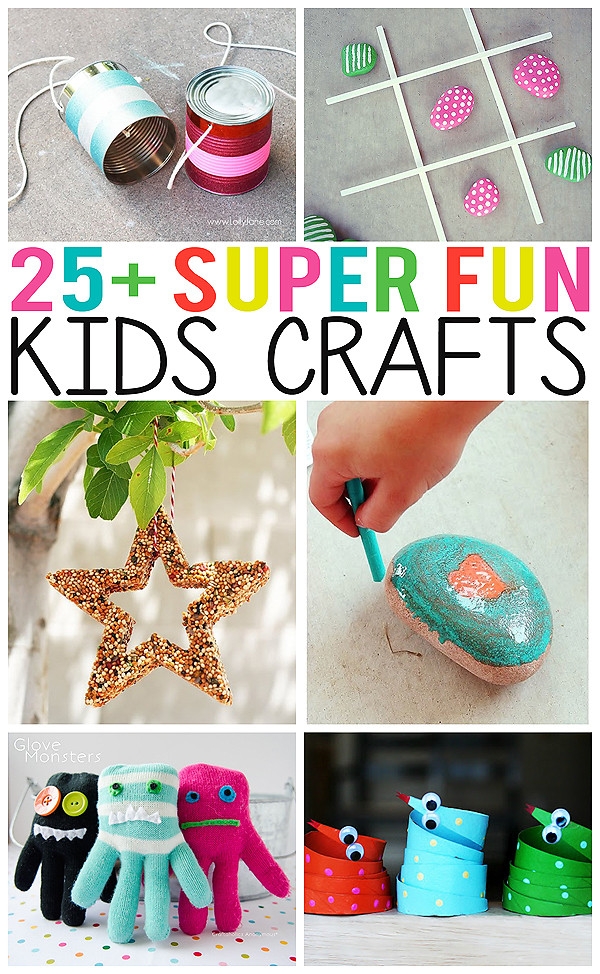 Project Ideas For Kids
 25 Super Fun Kids Crafts Eighteen25