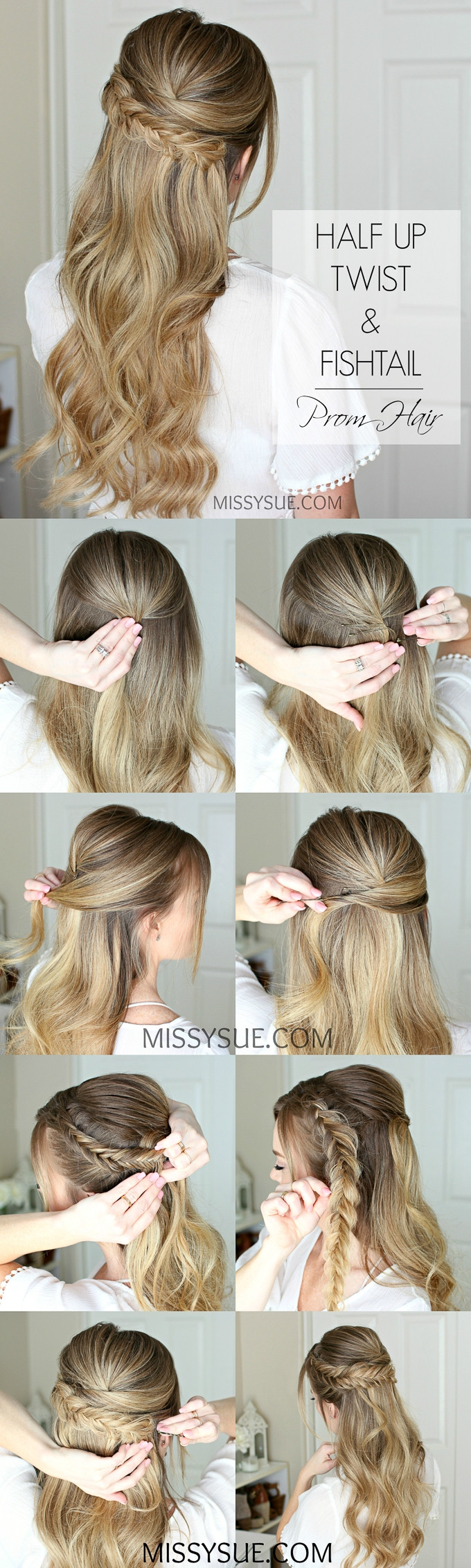 Prom Hairstyle Half Up
 Easy Half Up Prom Hair