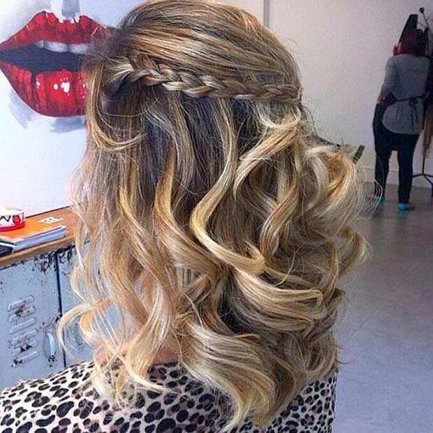 Prom Hairstyles Down With Braid
 31 Half Up Half Down Prom Hairstyles