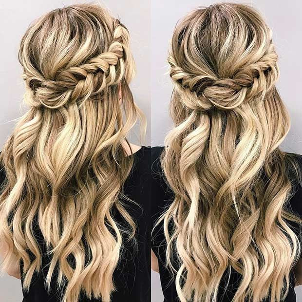Prom Hairstyles Down With Braid
 21 Beautiful Hair Style Ideas for Prom Night