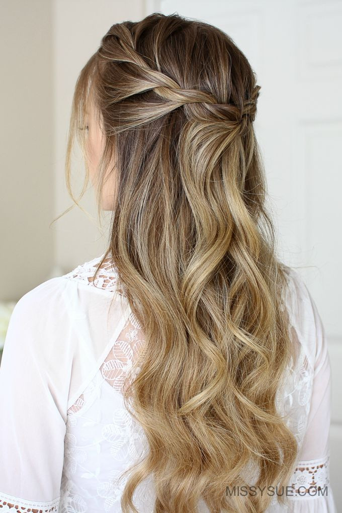 Prom Hairstyles Down With Braid
 3 Easy Rope Braid Hairstyles