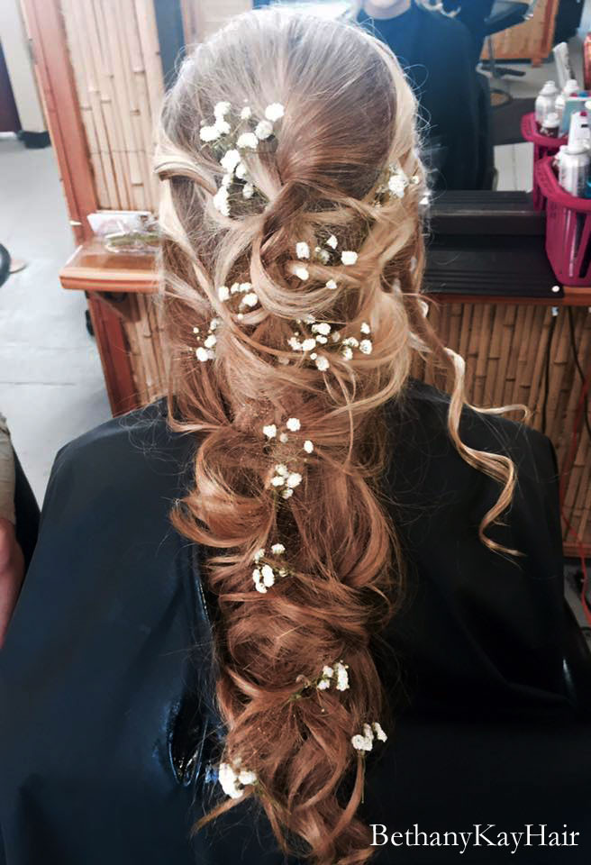 Prom Hairstyles With Flowers
 Prom hair styles – Updo’s long and straight feather