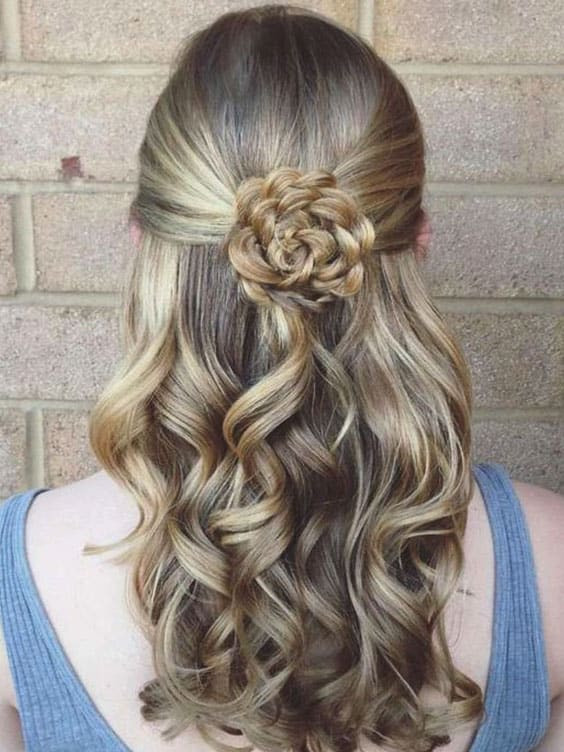 Prom Hairstyles With Flowers
 70 Super Easy DIY Hairstyle Ideas For Medium Length Hair