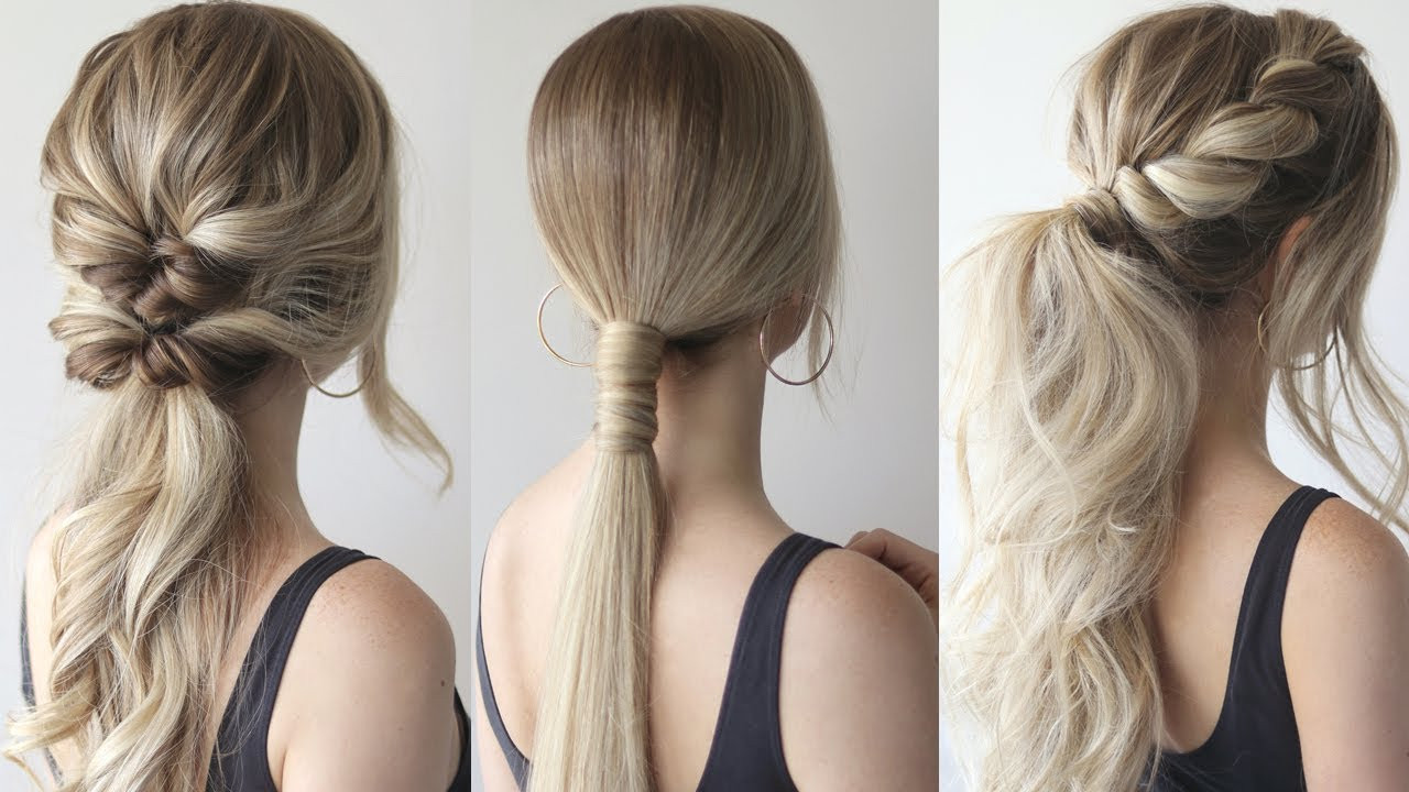 Prom Ponytail Hairstyles
 HOW TO EASY PONYTAILS