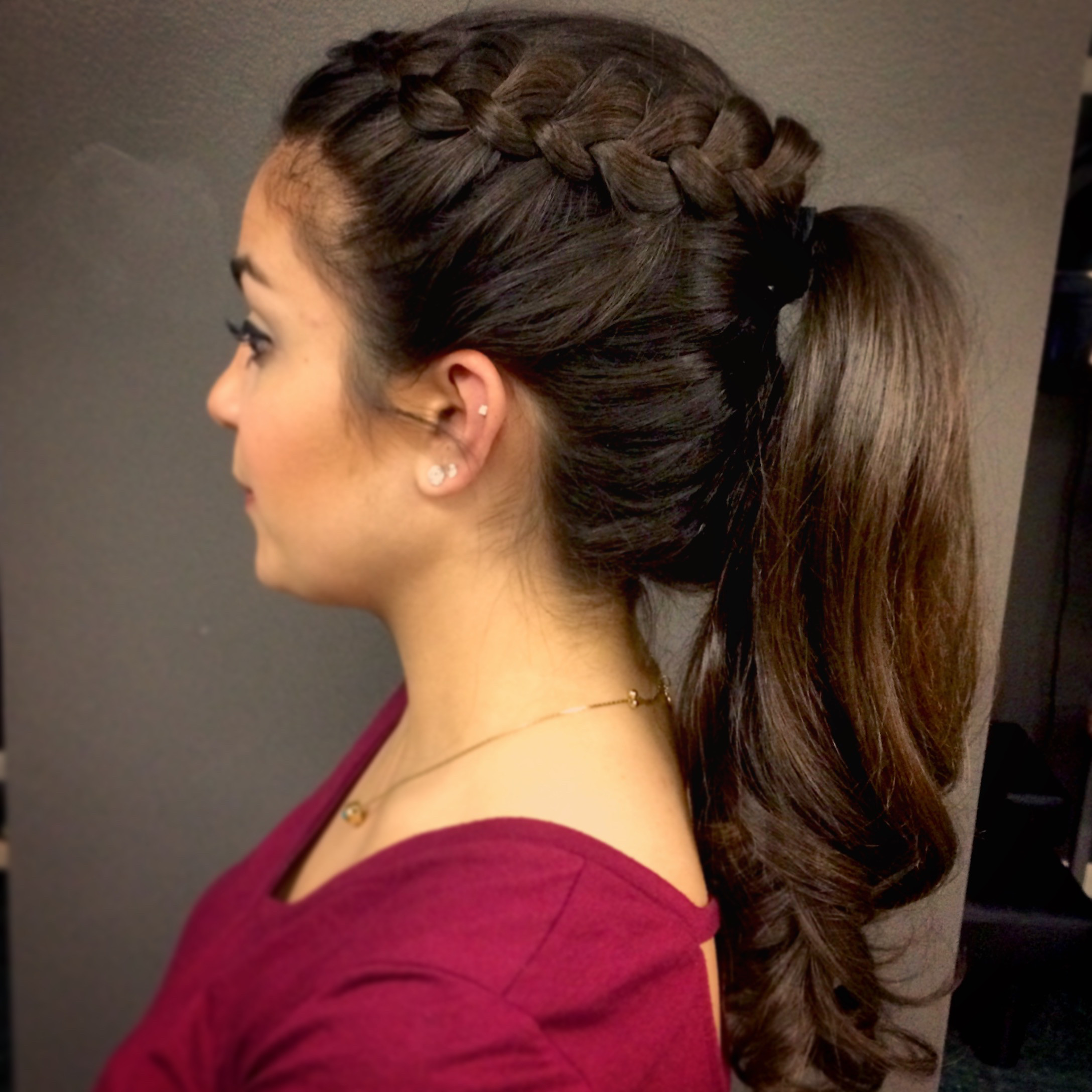 Prom Ponytail Hairstyles
 Beautiful Braided Ponytail Prom 2015 – Lexie Hair and Make Up