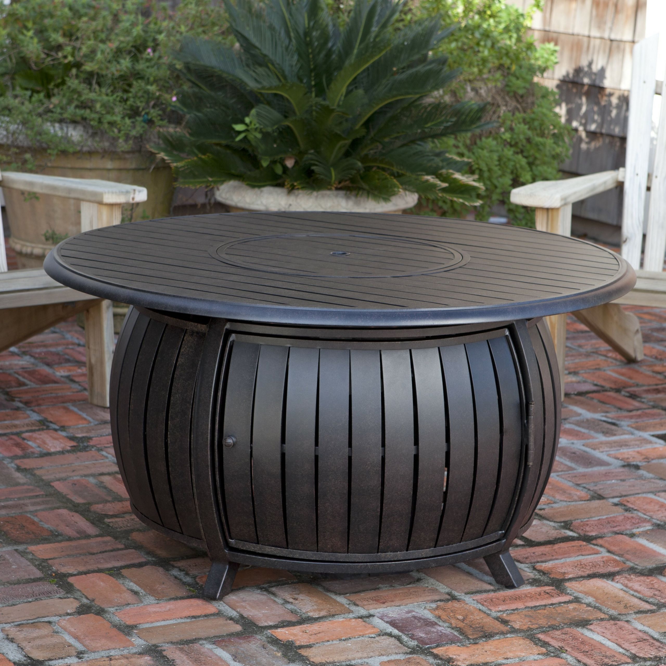 Propane Fire Pit Table Set
 Fire Sense Extruded Aluminum Propane Fire Pit Table