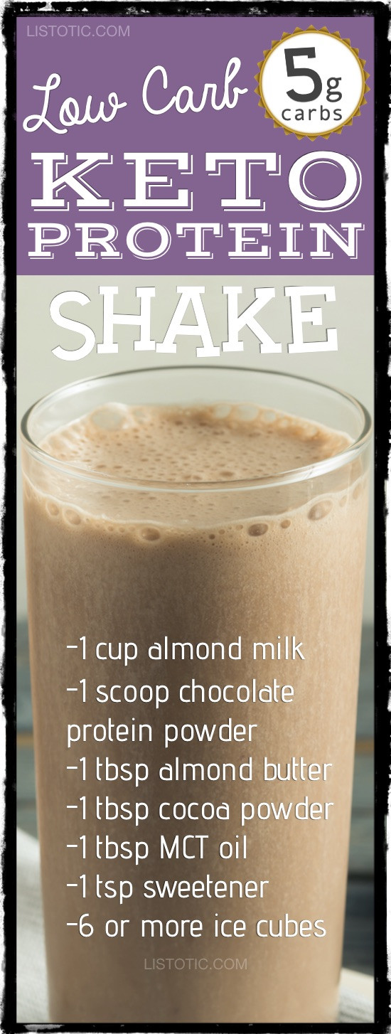 Protein Shakes Recipes For Weight Loss
 Low Carb Chocolate Almond Protein Shake Plus 9 More Keto
