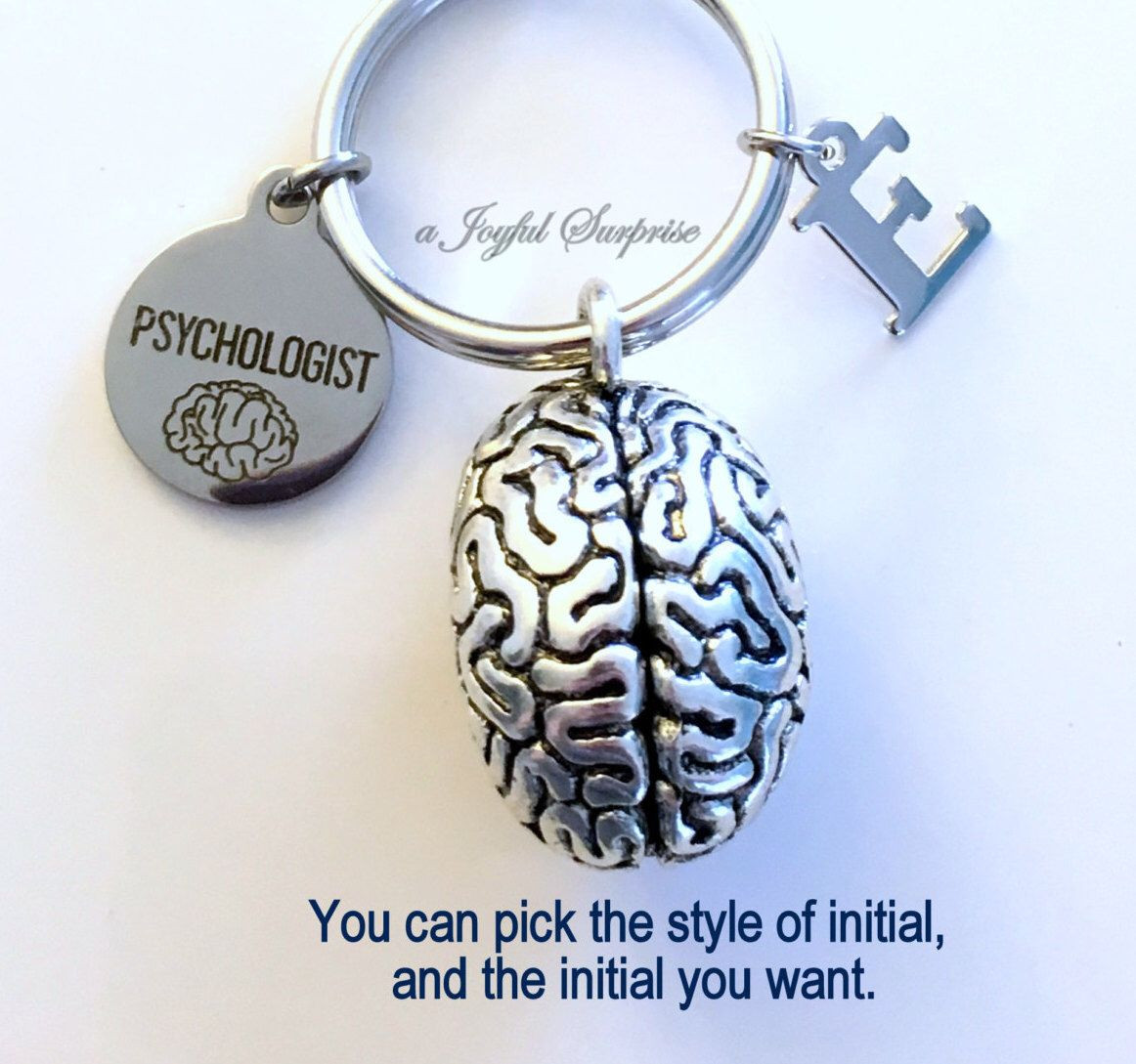 Psychology Graduation Gift Ideas
 Psychologist KeyChain Brain Keyring Psych Student Key