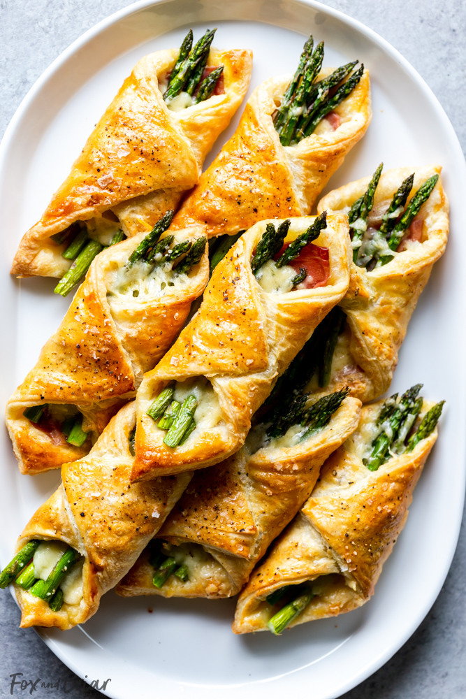 Puffed Pastry Appetizers
 Prosciutto Asparagus Puff Pastry Bundles appetizer Fox