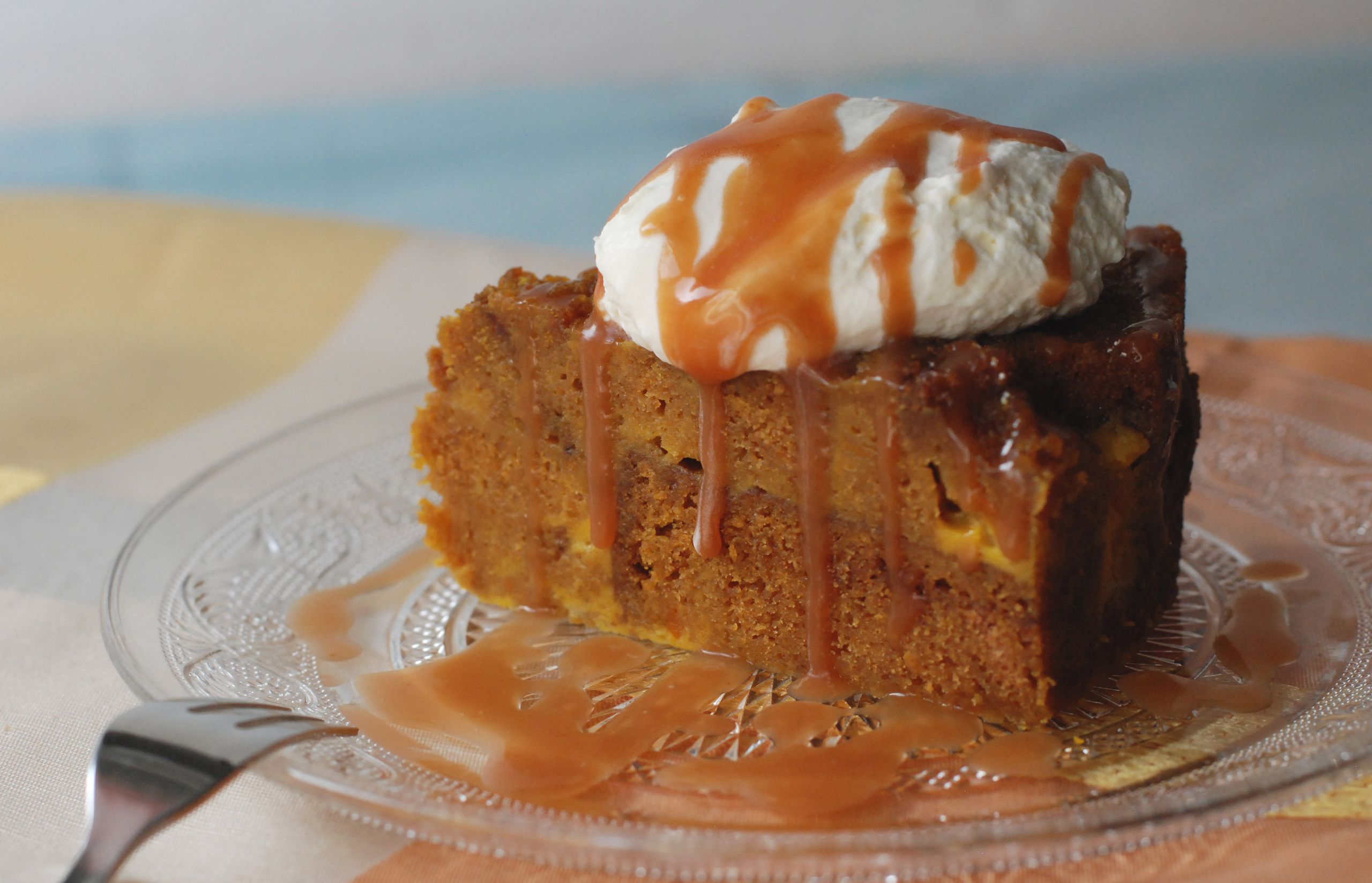 Pumpkin Bread Pudding
 Wel e fall with Pumpkin Bread Pudding & spicy apple