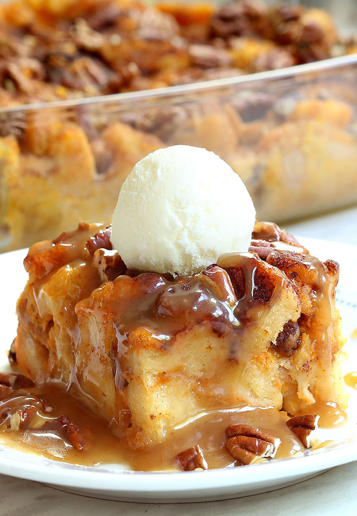 Pumpkin Bread Pudding
 Pumpkin Pecan Bread Pudding Cakescottage