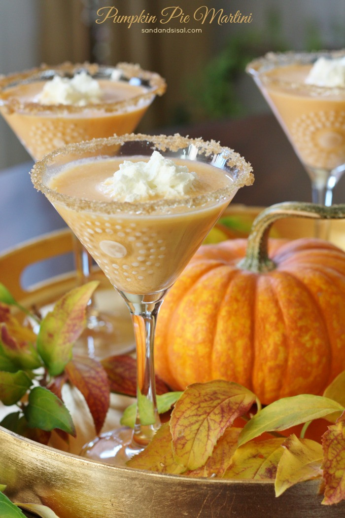 Pumpkin Cocktail Recipes
 Pumpkin Pie Martini Sand and Sisal