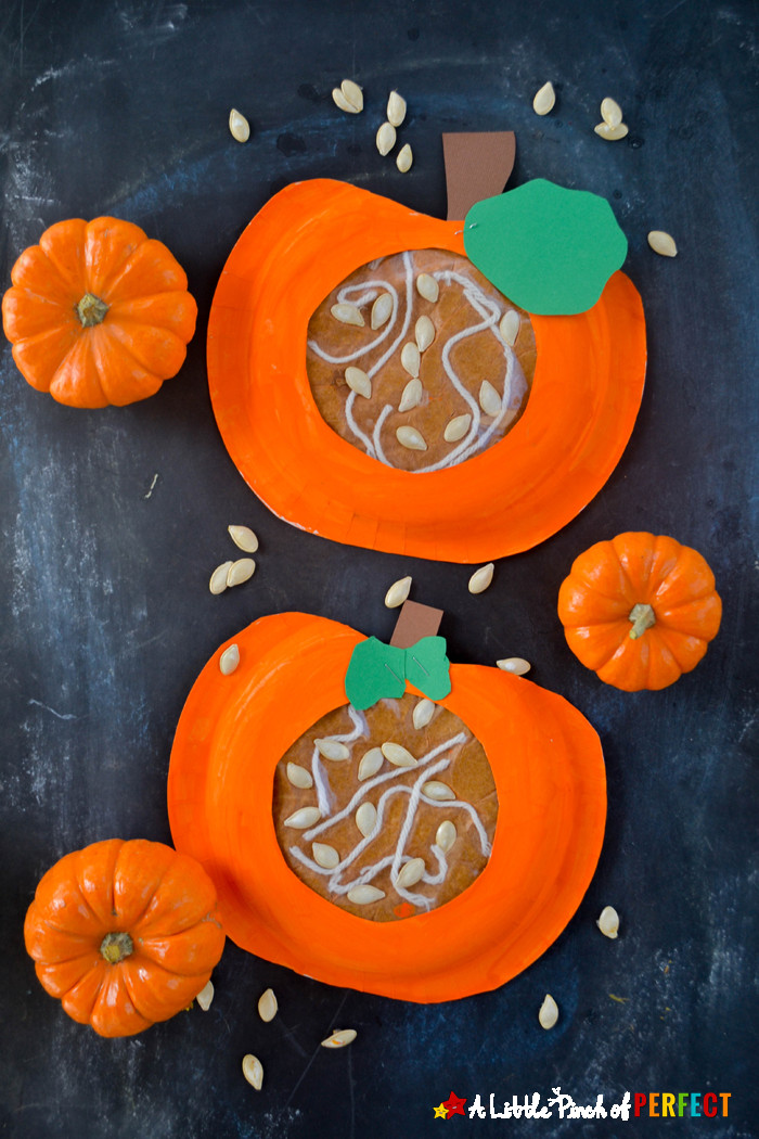 Pumpkin Craft Ideas Preschool
 Learning about what s Inside a Pumpkin Paper Plate Kids