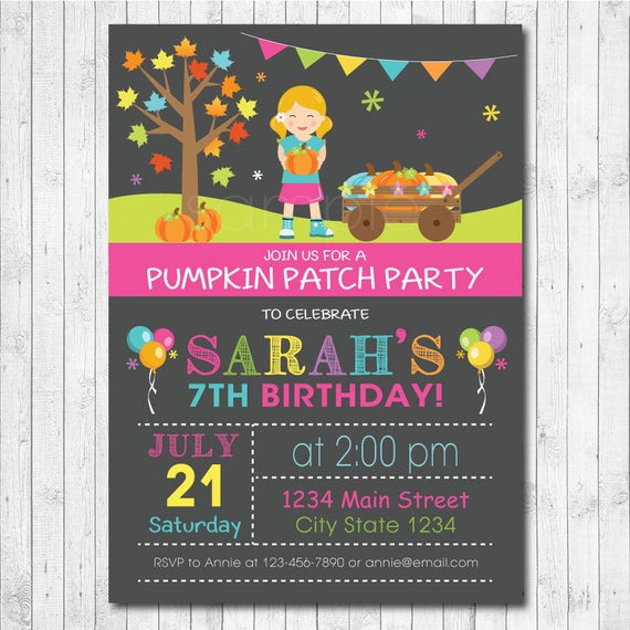 Pumpkin Patch Birthday Invitations
 Pumpkin Patch Birthday Invitation Pumpkin invite by