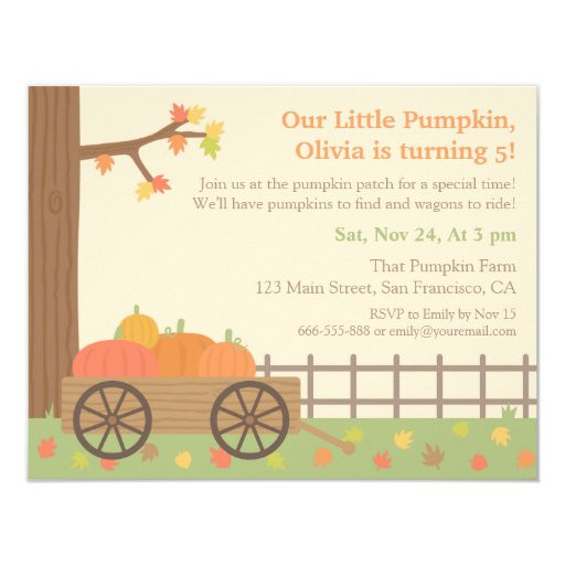 Pumpkin Patch Birthday Invitations
 Pumpkin Patch Kids Birthday Party Invitations