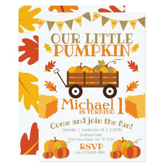 Pumpkin Patch Birthday Invitations
 Little Pumpkin Invitation Pumpkin Patch Birthday