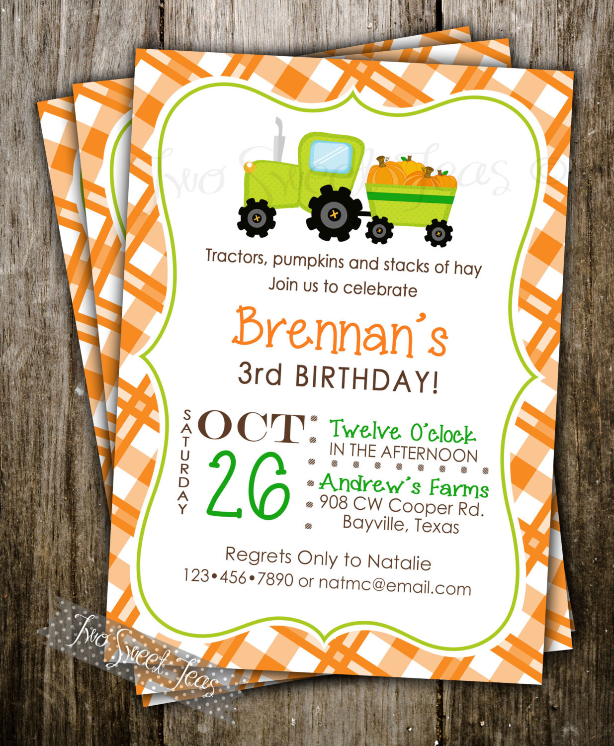 Pumpkin Patch Birthday Invitations
 Pumpkin Patch Invitation Birthday Party Halloween by