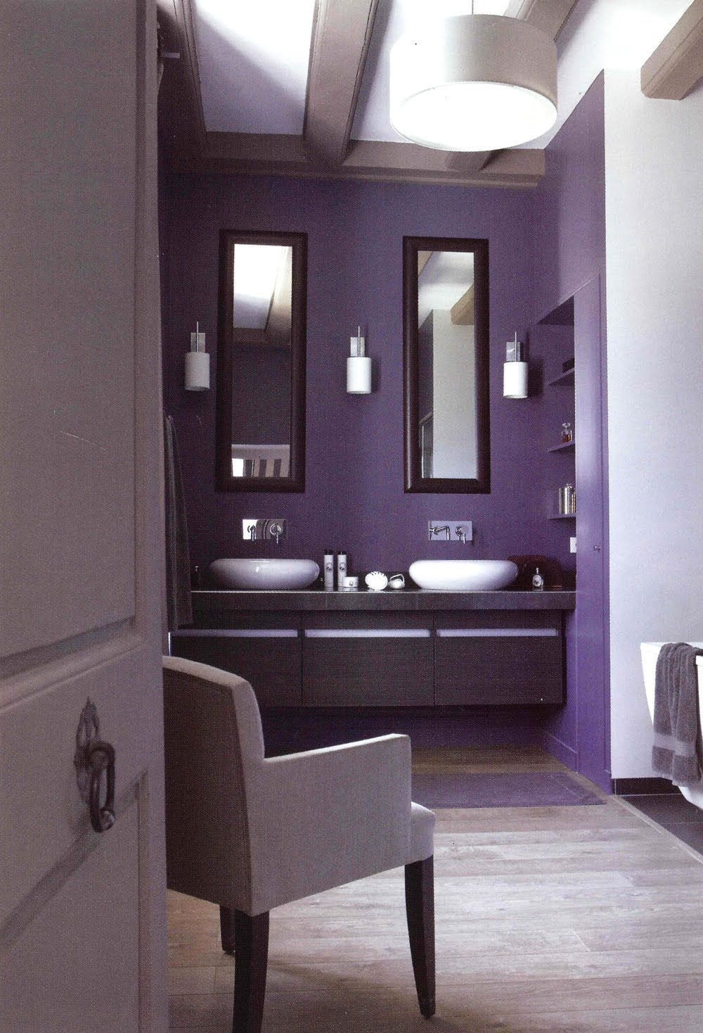 Purple Bathroom Wall Decor
 purple bathroom With images
