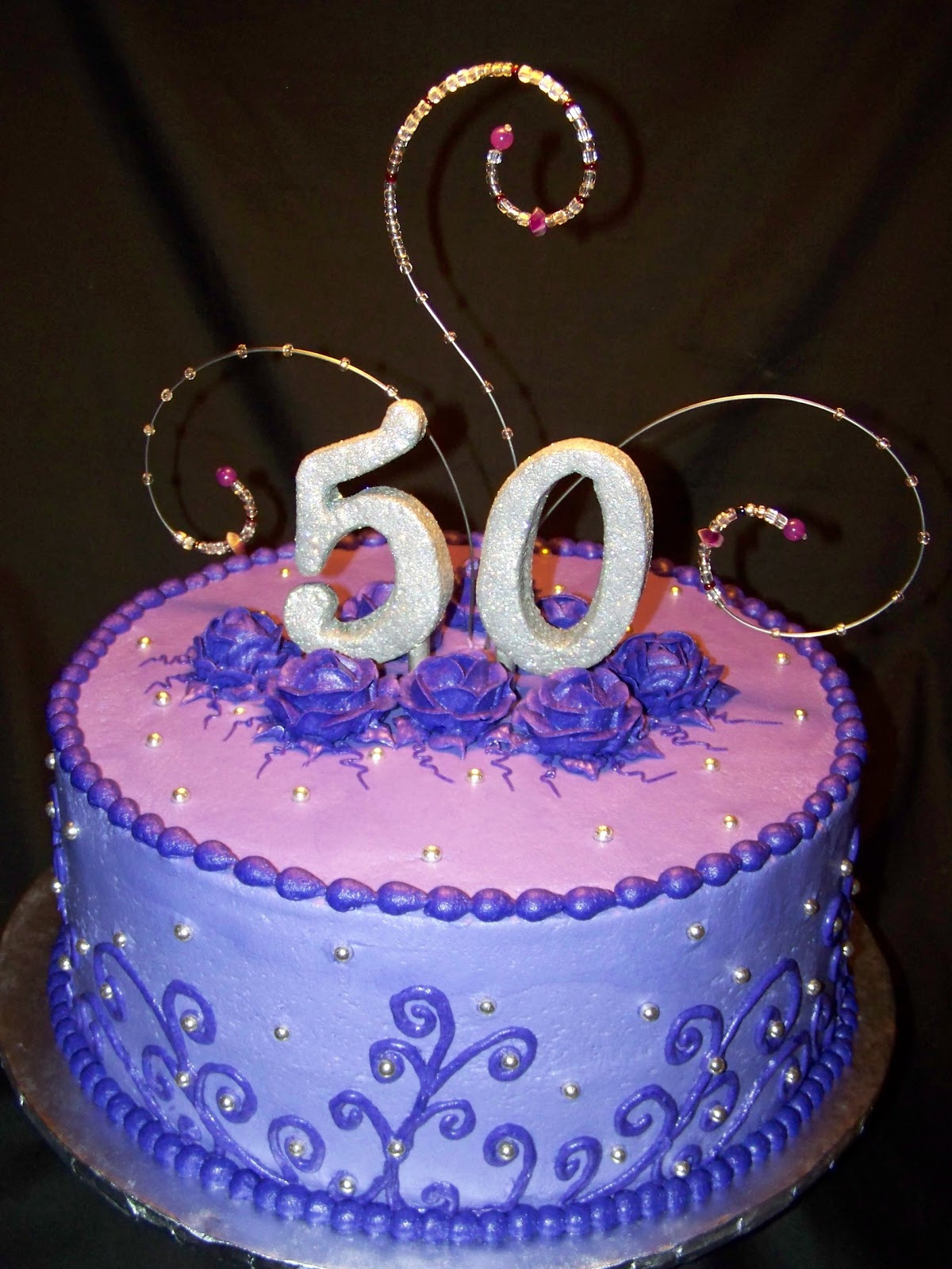 Purple Birthday Cakes
 Cakes by Kristen H Purple and Bling 50th Birthday Cake