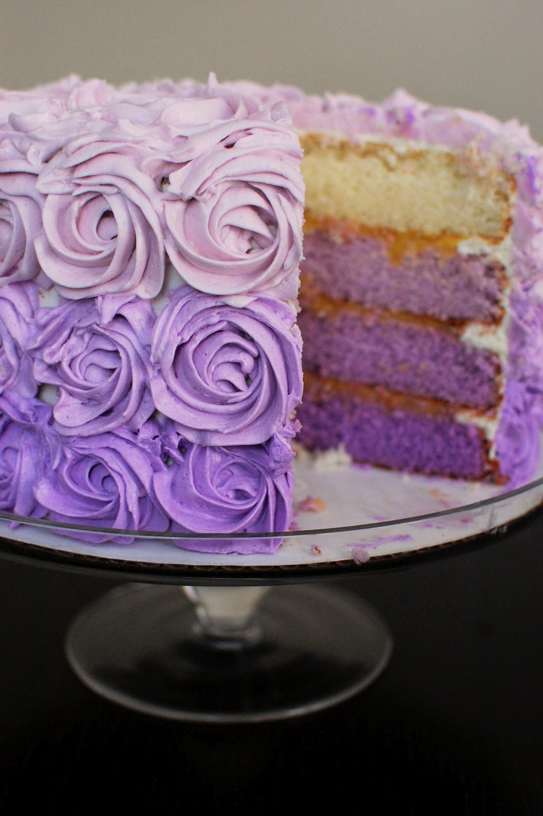 Purple Birthday Cakes
 Purple Ombre Cake