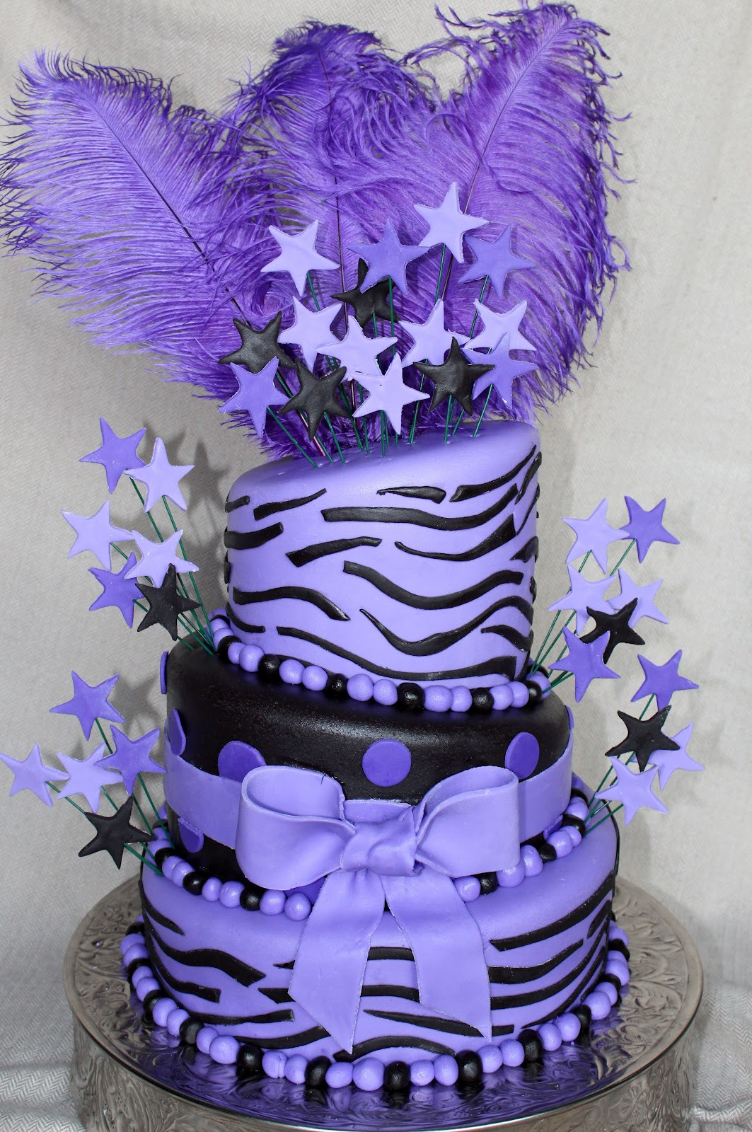 Purple Birthday Cakes
 Zebra Cakes – Decoration Ideas