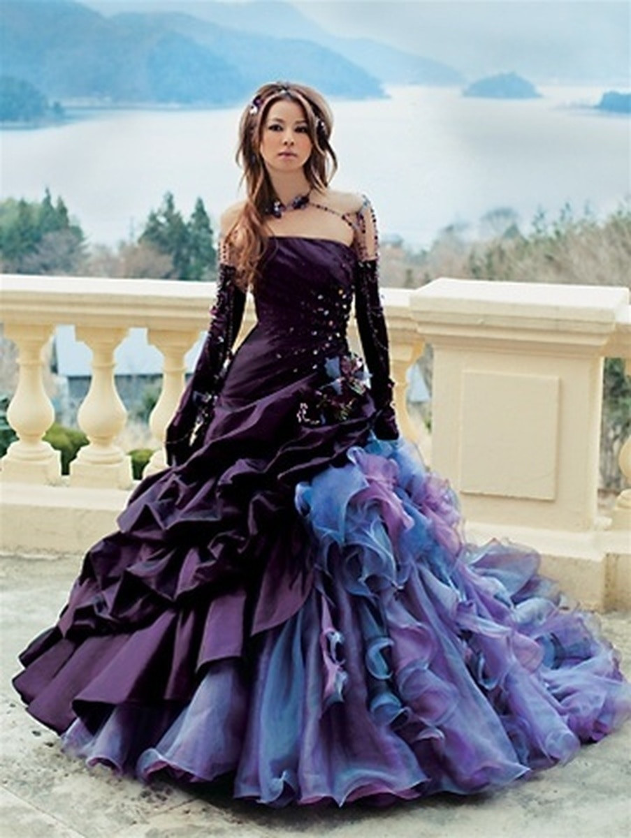 Purple Wedding Gown
 Purple Bridal Gown