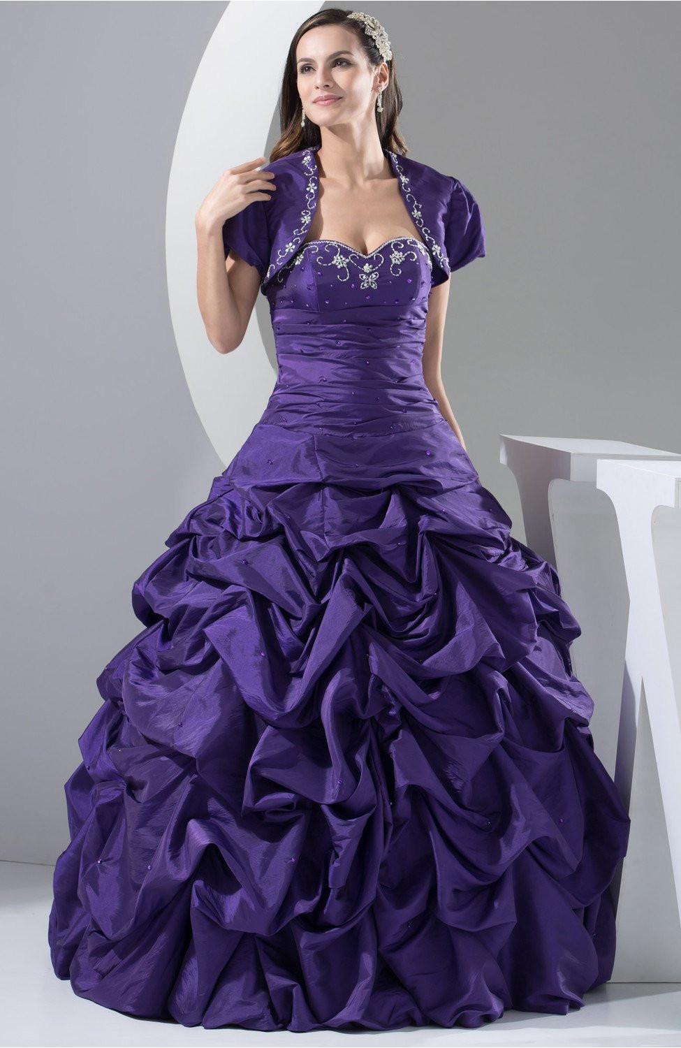 Purple Wedding Gown
 Dark Purple Ball Gown Wedding Dress Amazing Western Fall