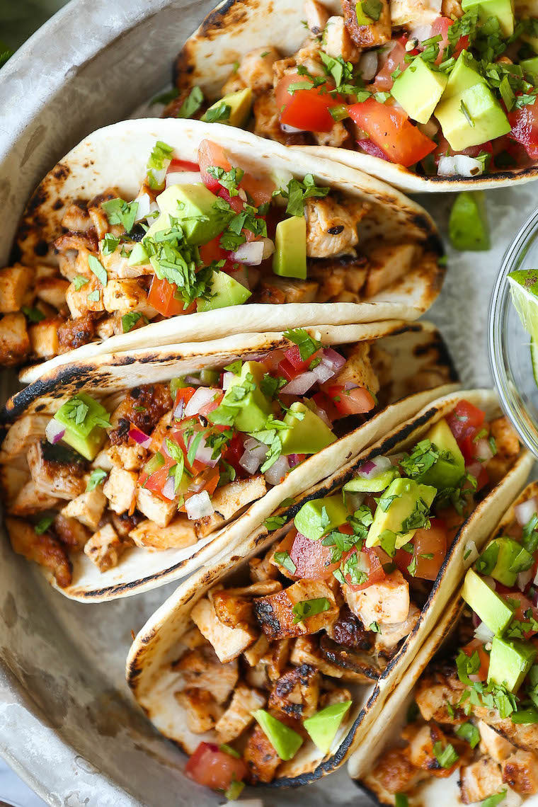 Quick And Easy Mexican Recipes
 Easy Chicken Tacos Damn Delicious