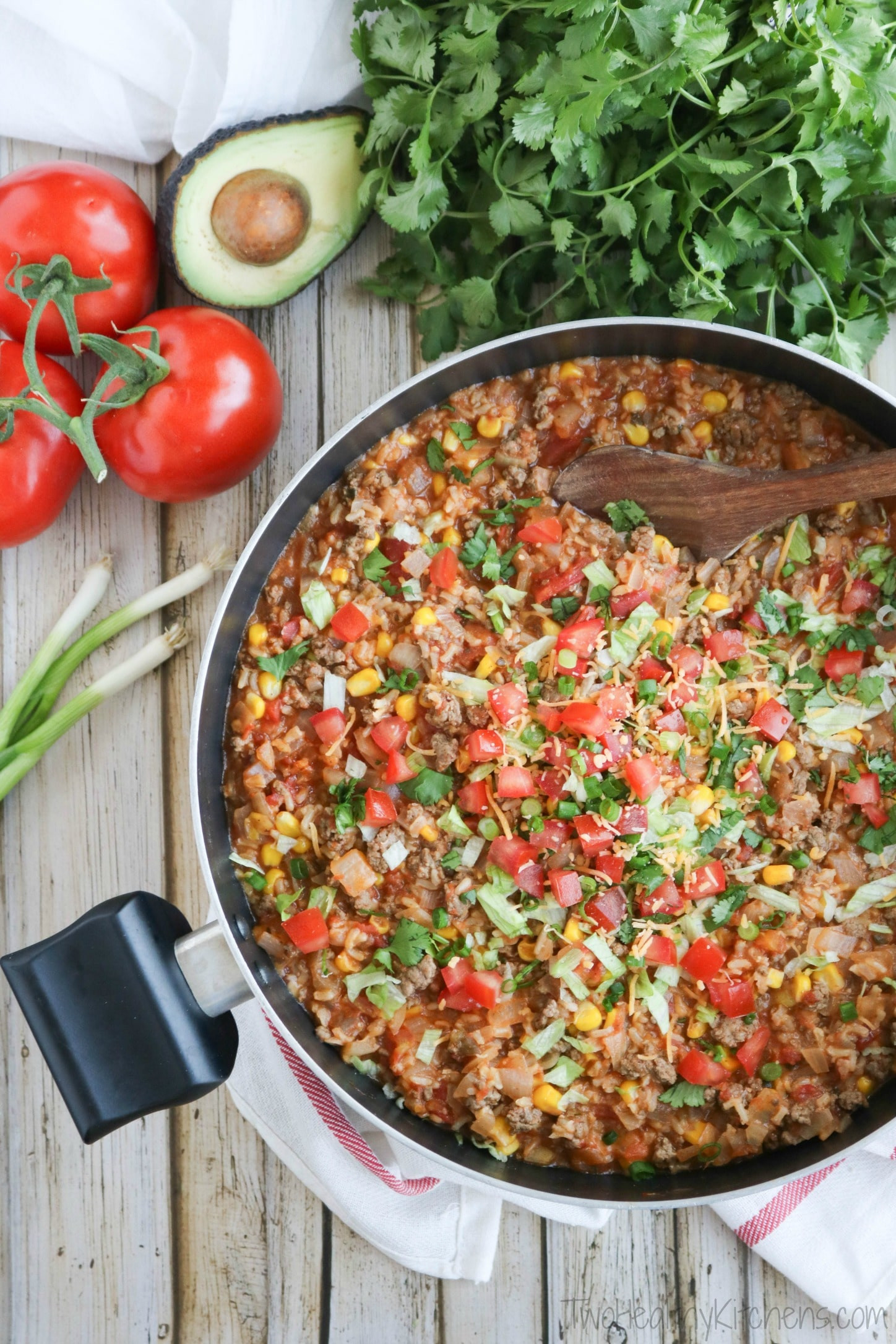 Quick And Easy Mexican Recipes
 e Pot Mexican Rice Skillet Dinner Two Healthy Kitchens