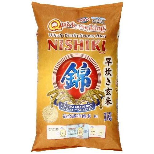 Quick Cook Brown Rice
 Nishiki Quick Cooking Brown Rice 15 Pound