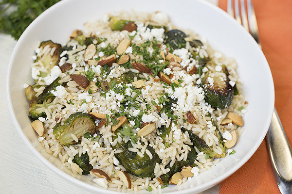 Quick Cook Brown Rice
 Quick Cook Brown Rice with Brussels Sprouts Almonds and