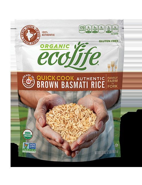 Quick Cook Brown Rice
 Authentic Quick Cook Brown Basmati Rice ecoLife