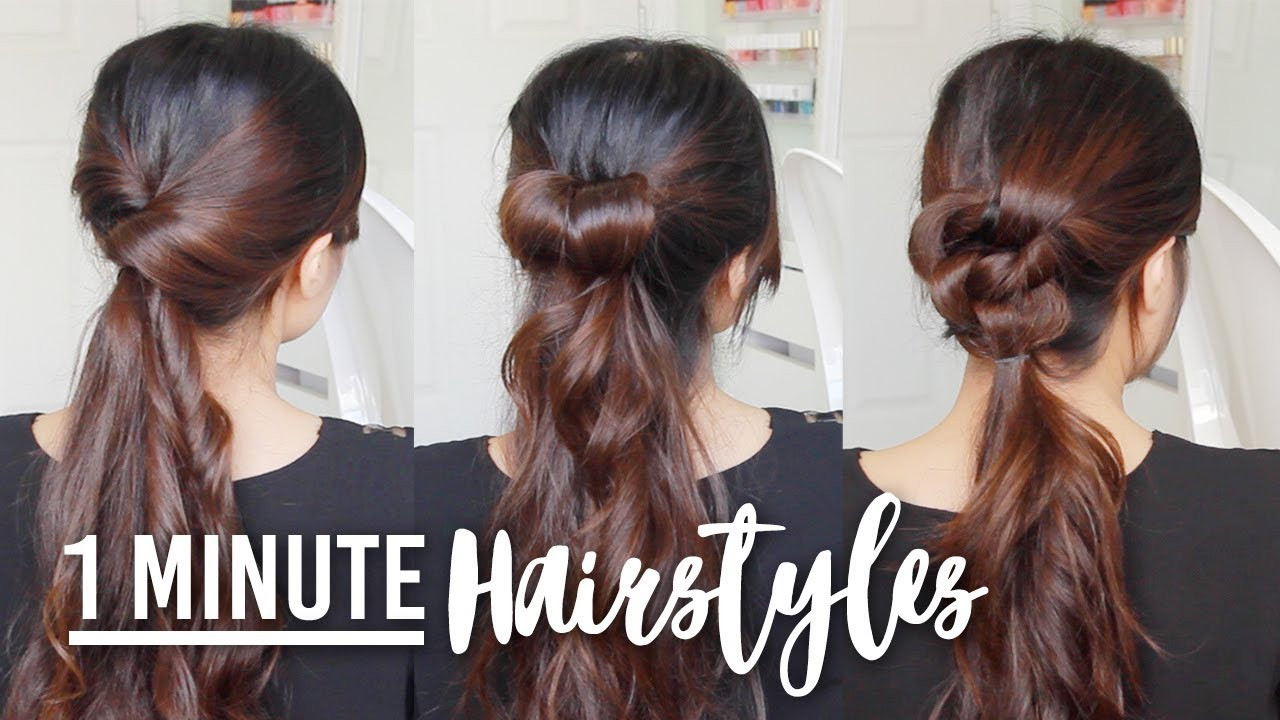 Quick DIY Hairstyles
 1 Minute Running Late Hairstyles