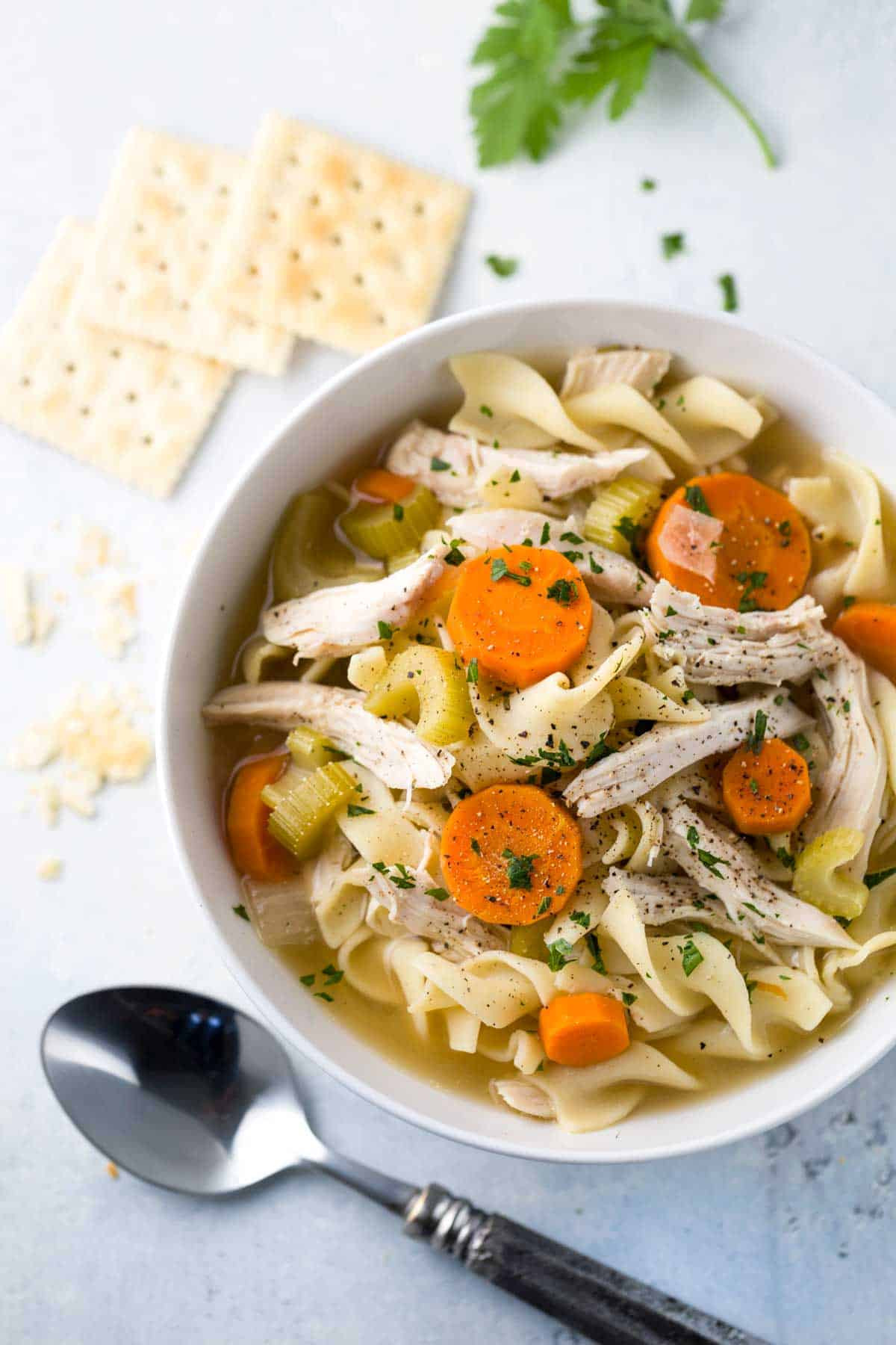 Quick Homemade Chicken Noodle Soup
 Easy Slow Cooker Chicken Noodle Soup Recipe
