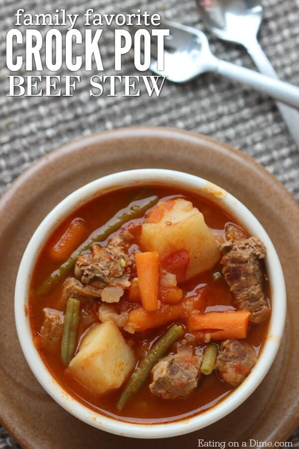 Quick Stew Meat Recipe
 Quick & Easy Crock pot Beef Stew Recipe Eating on a Dime